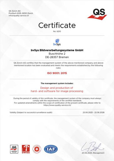 QM - ISO 9001 Zertifikat