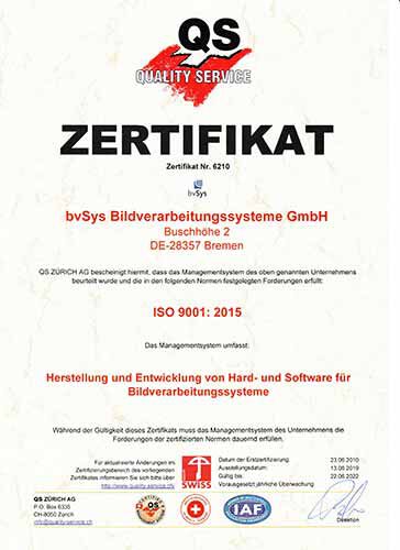 QM - ISO 9001 Zertifikat